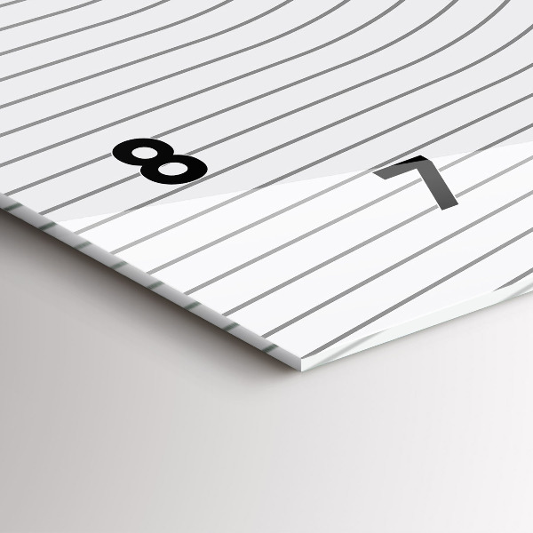 Vízszintes üvegóra Absztrakciós vonalak