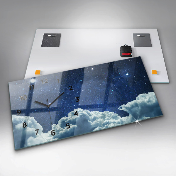 Vízszintes üvegóra Éjszakai égbolt