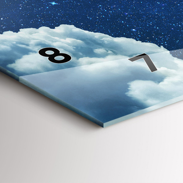 Vízszintes üvegóra Éjszakai égbolt