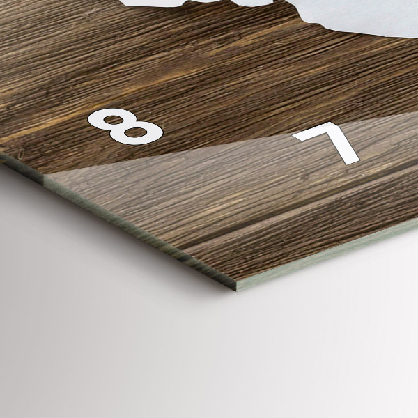 Vízszintes üvegóra Világtérkép táblákon