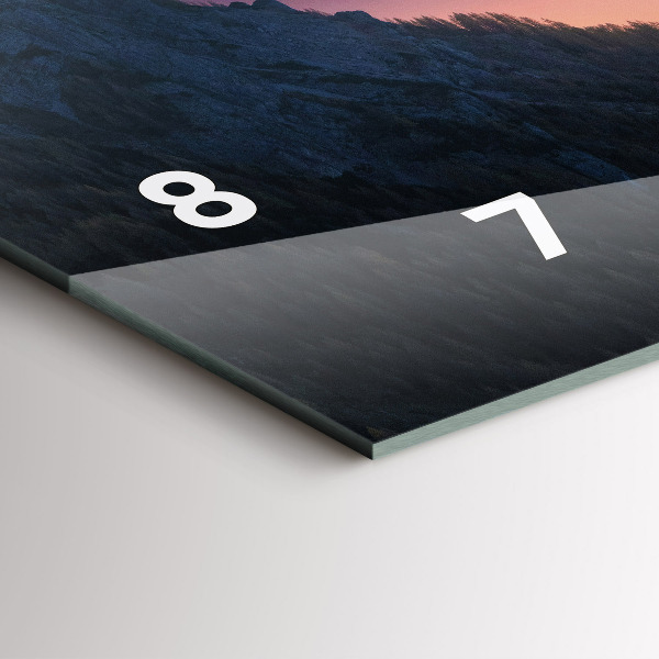 Vízszintes üvegóra Hegycsúcsok Táj