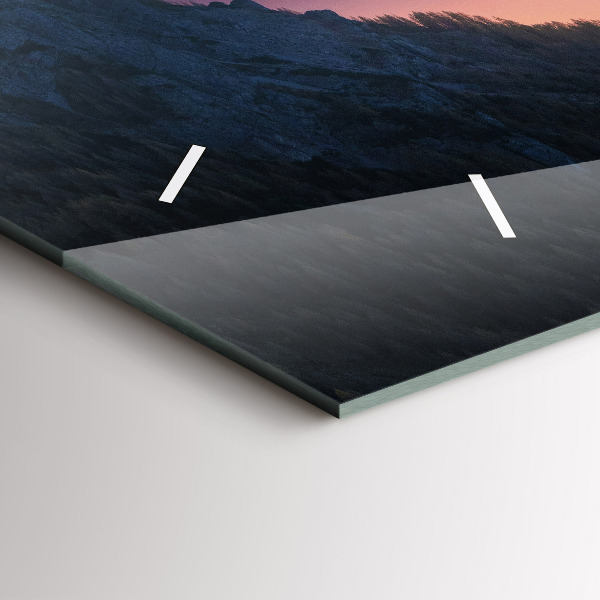 Vízszintes üvegóra Hegycsúcsok Táj