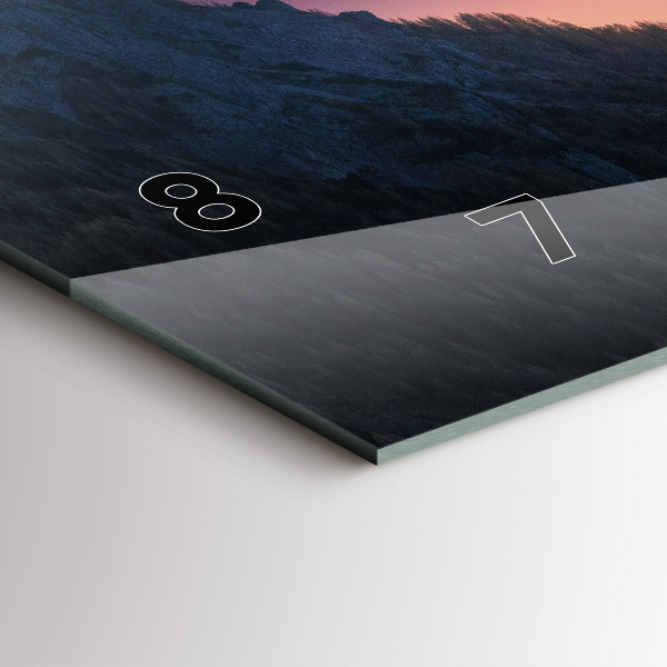 Vízszintes üvegóra Hegycsúcsok Táj