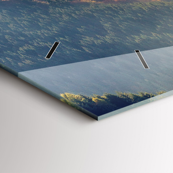 Vízszintes üvegóra Hegyi táj