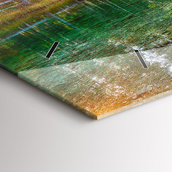 Vízszintes üvegóra Folyó-hegység táj