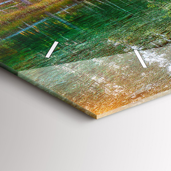 Vízszintes üvegóra Folyó-hegység táj