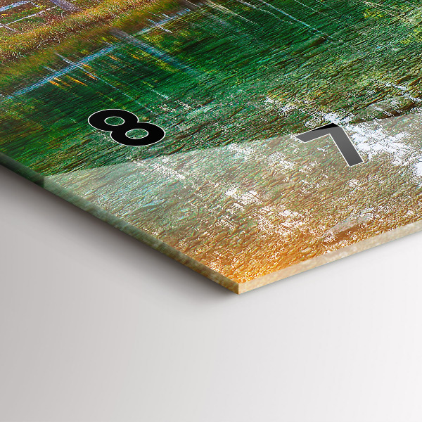 Vízszintes üvegóra Folyó-hegység táj