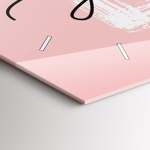 Vízszintes üvegóra Szeresd magad felirat