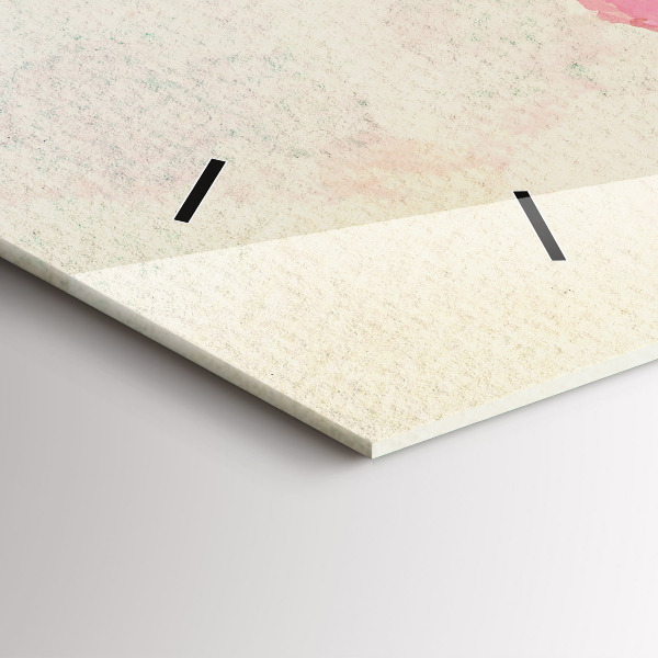 Vízszintes üvegóra Akvarell világtérkép