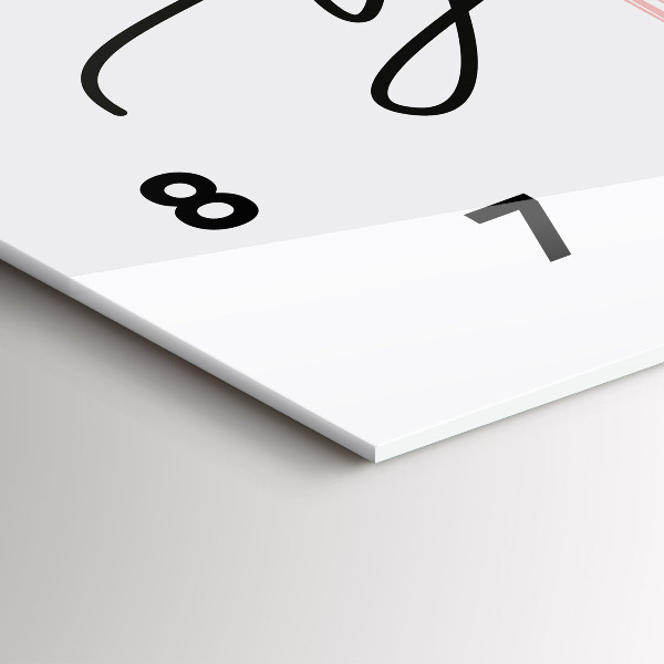 Vízszintes üvegóra A Légy önmagad felirat