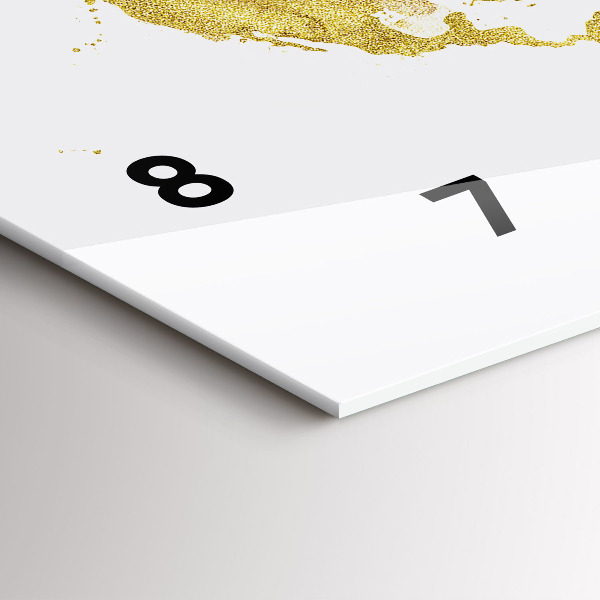 Vízszintes üvegóra Arany világtérkép