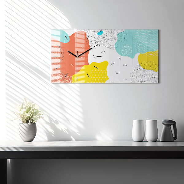 Vízszintes üvegóra POP absztrakció