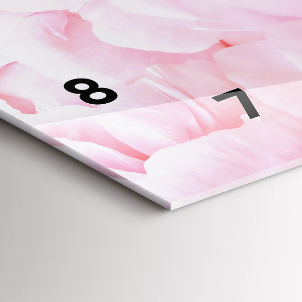 Vízszintes üvegóra Virágzó virágok