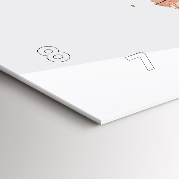 Vízszintes üvegóra Régi tégla térkép