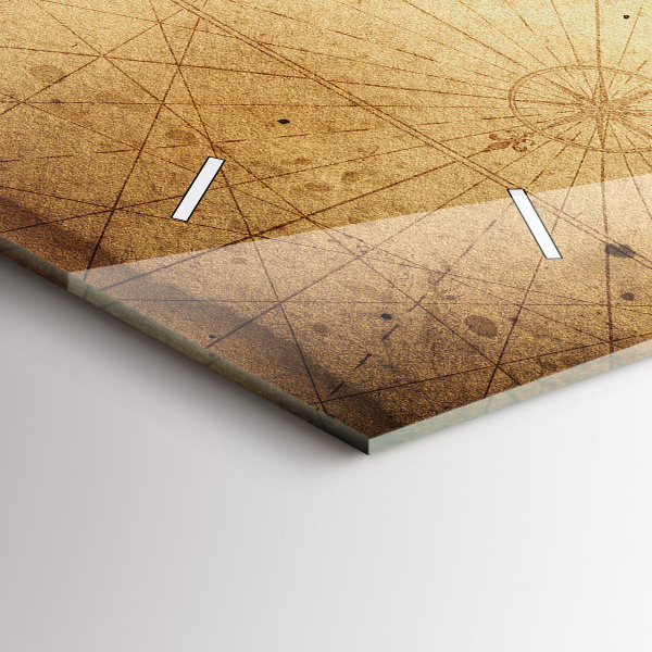 Vízszintes üvegóra Régi világtérkép