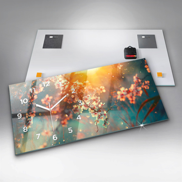 Vízszintes üvegóra Tavaszi virágok