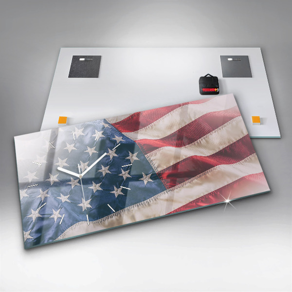 Vízszintes üvegóra amerikai zászló