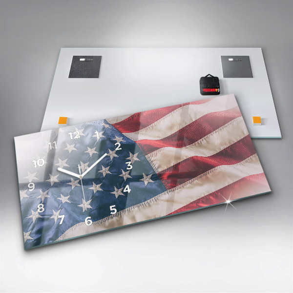 Vízszintes üvegóra amerikai zászló