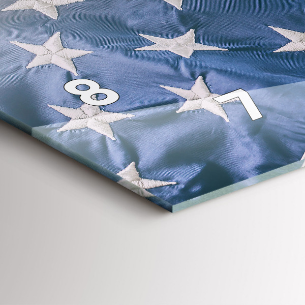 Vízszintes üvegóra amerikai zászló