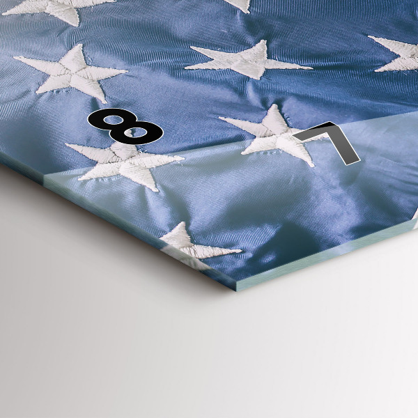 Vízszintes üvegóra amerikai zászló