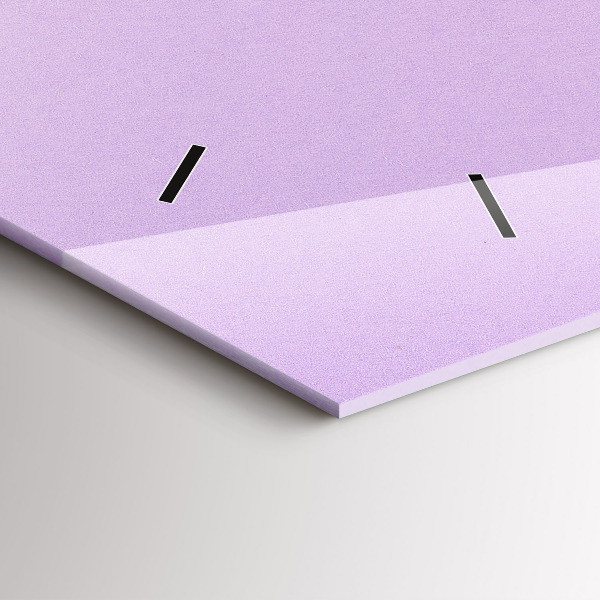 Vízszintes üvegóra Pasztell mintás