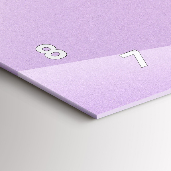 Vízszintes üvegóra Pasztell mintás