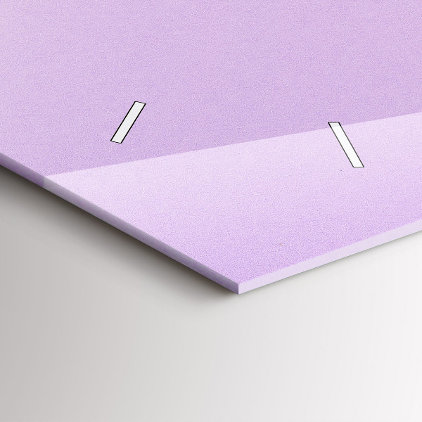 Vízszintes üvegóra Pasztell mintás