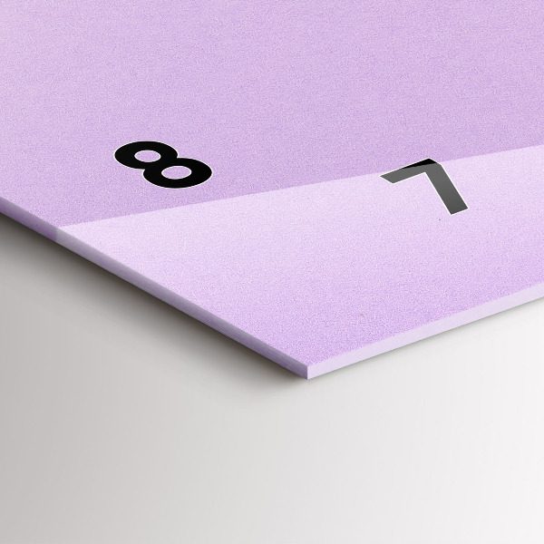 Vízszintes üvegóra Pasztell mintás