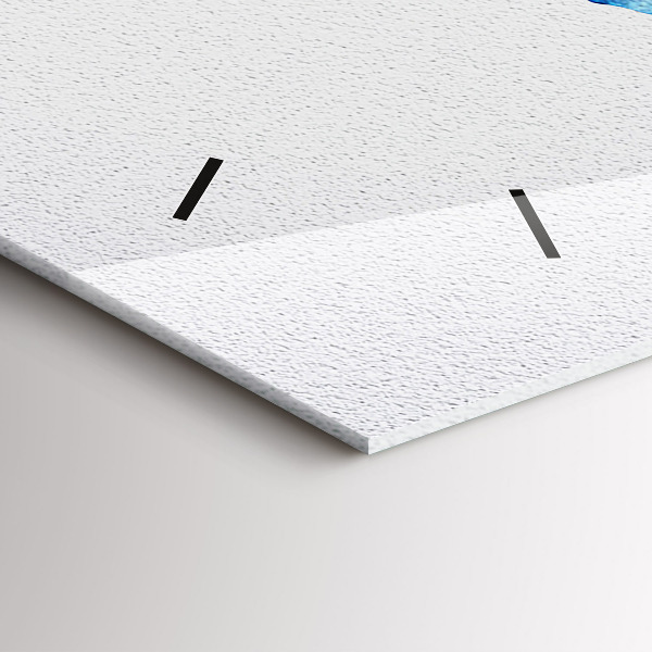 Vízszintes üvegóra Akvarell világtérkép