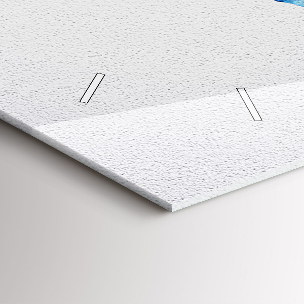 Vízszintes üvegóra Akvarell világtérkép