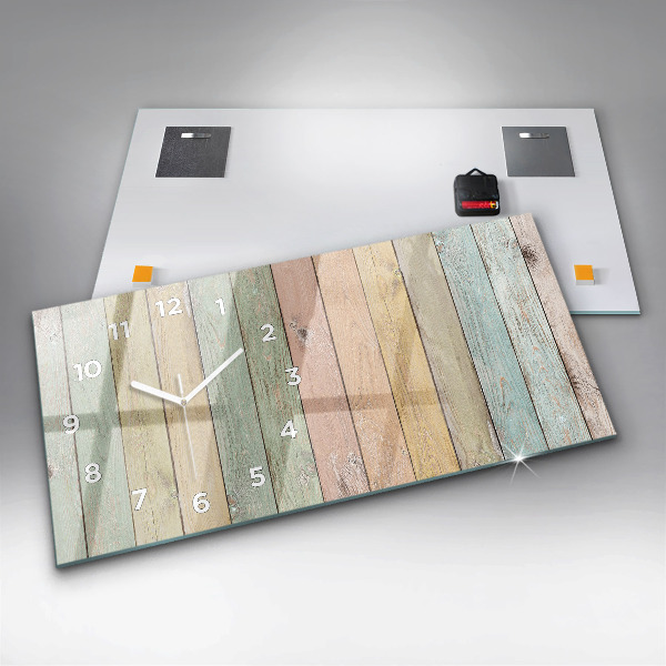 Vízszintes üvegóra Színes táblák