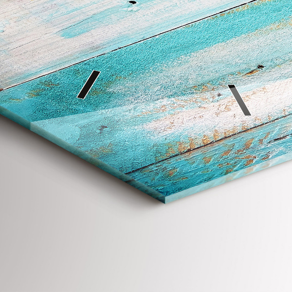 Vízszintes üvegóra Kék táblák