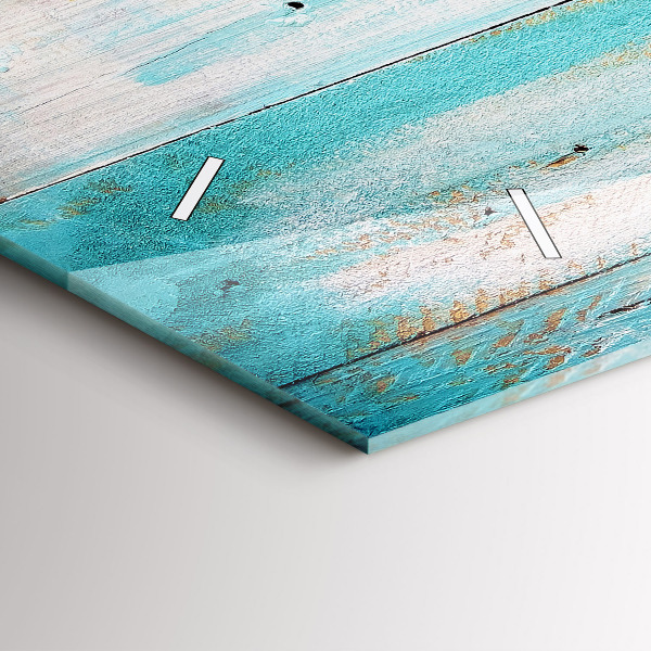 Vízszintes üvegóra Kék táblák