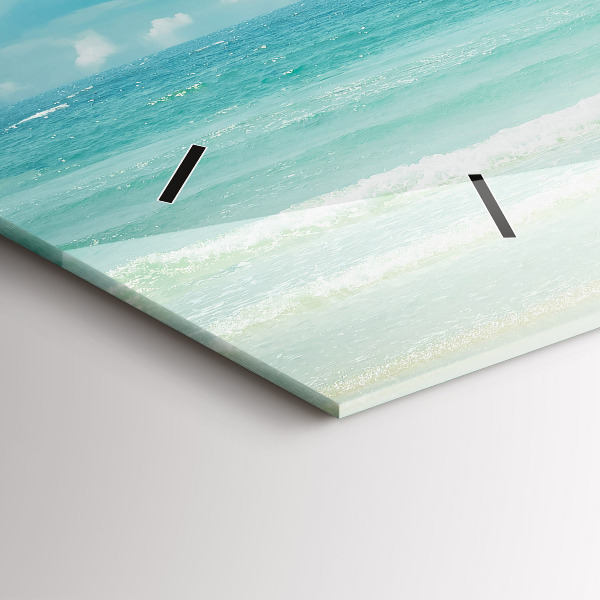 Vízszintes üvegóra Tengeri táj