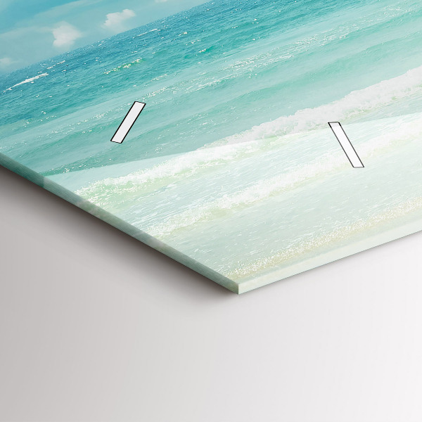 Vízszintes üvegóra Tengeri táj