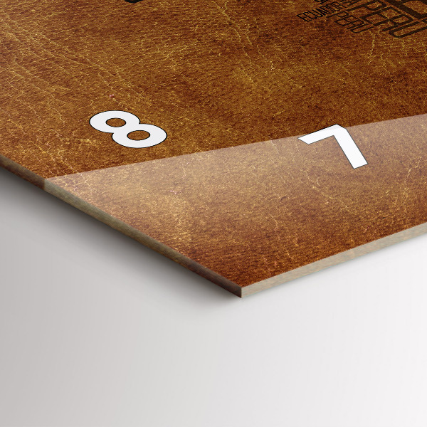 Vízszintes üvegóra Országnevek térképe