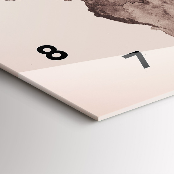 Vízszintes üvegóra Akvarell világtérkép