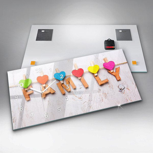 Vízszintes üvegóra A feliratcsalád