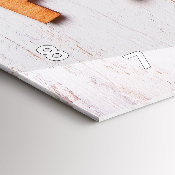 Vízszintes üvegóra A feliratcsalád