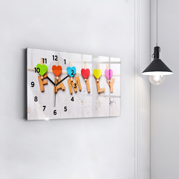 Vízszintes üvegóra A feliratcsalád