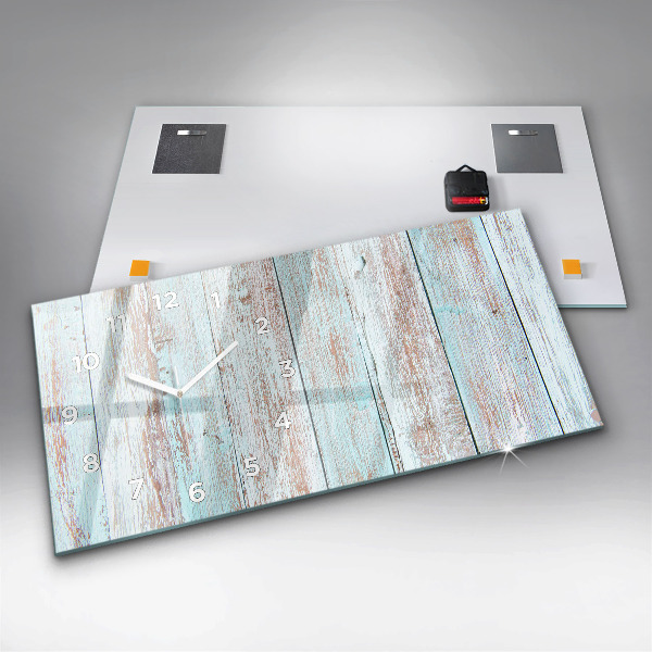 Vízszintes üvegóra Pasztell fa