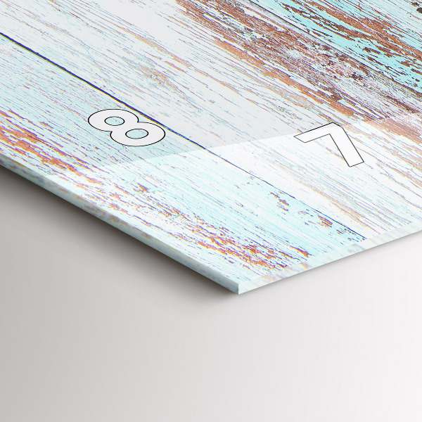 Vízszintes üvegóra Pasztell fa