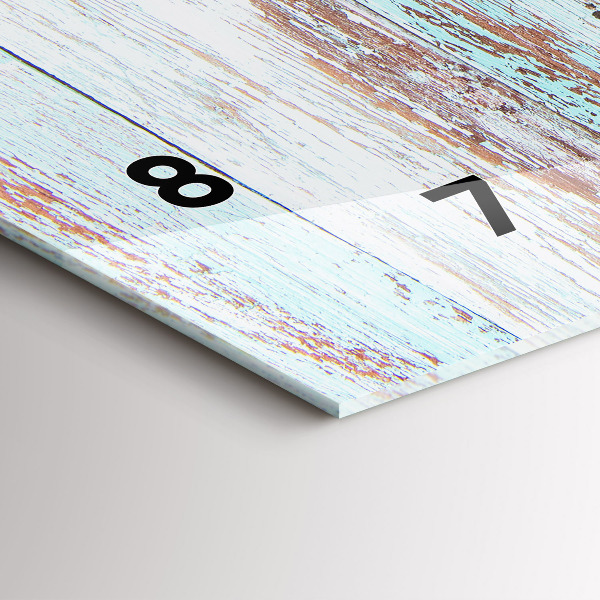 Vízszintes üvegóra Pasztell fa