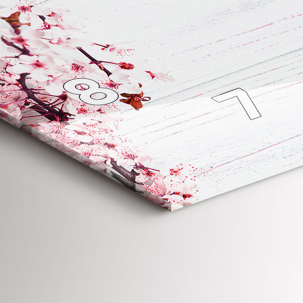 Vízszintes üvegóra Tavaszi virágok