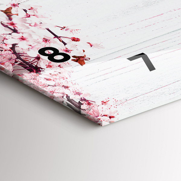 Vízszintes üvegóra Tavaszi virágok