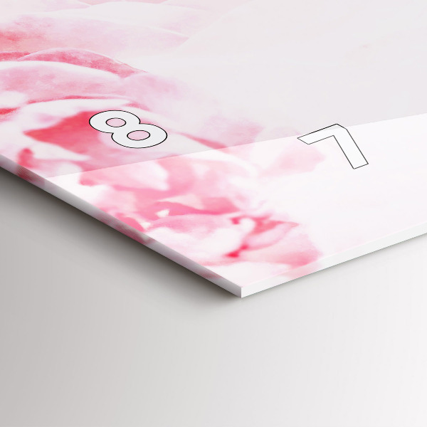 Vízszintes üvegóra Virágzó virágok