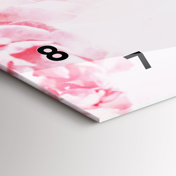 Vízszintes üvegóra Virágzó virágok