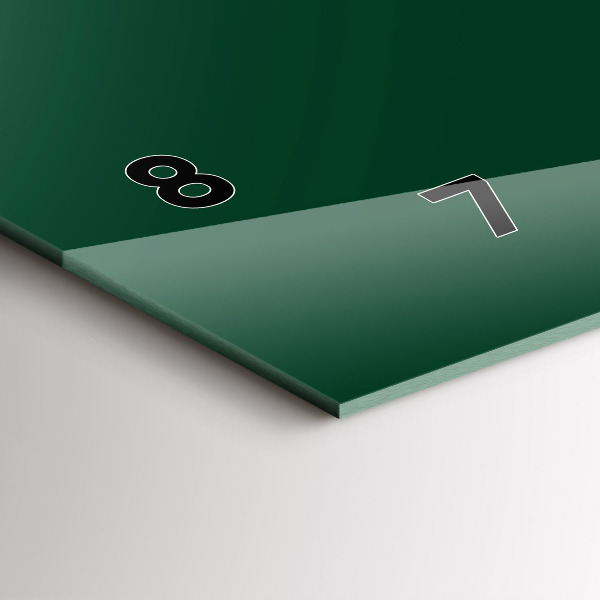 Vízszintes üvegóra Színe üveg zöld