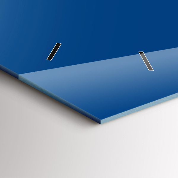 Vízszintes üvegóra Kék szín