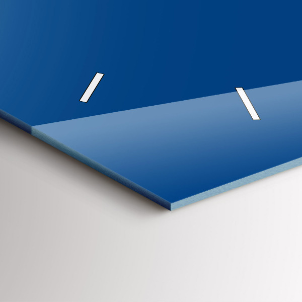 Vízszintes üvegóra Kék szín